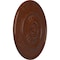 Ekena Millwork Wigan Ceiling Medallion, Hand-Painted Burnished Mahogany Crackle, 29 3/4"OD x 1 1/2"P CM29WGBMC - alternate 5
